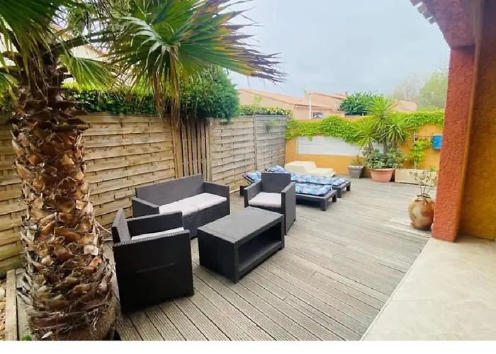 Magnifique Maison Avec Piscine Privee A 300 M D'une Tres Jolie De Sable Le Barcarès